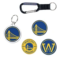 Ensemble de 5 porte-clés et aimants pour réfrigérateur WinCraft Golden State Warriors