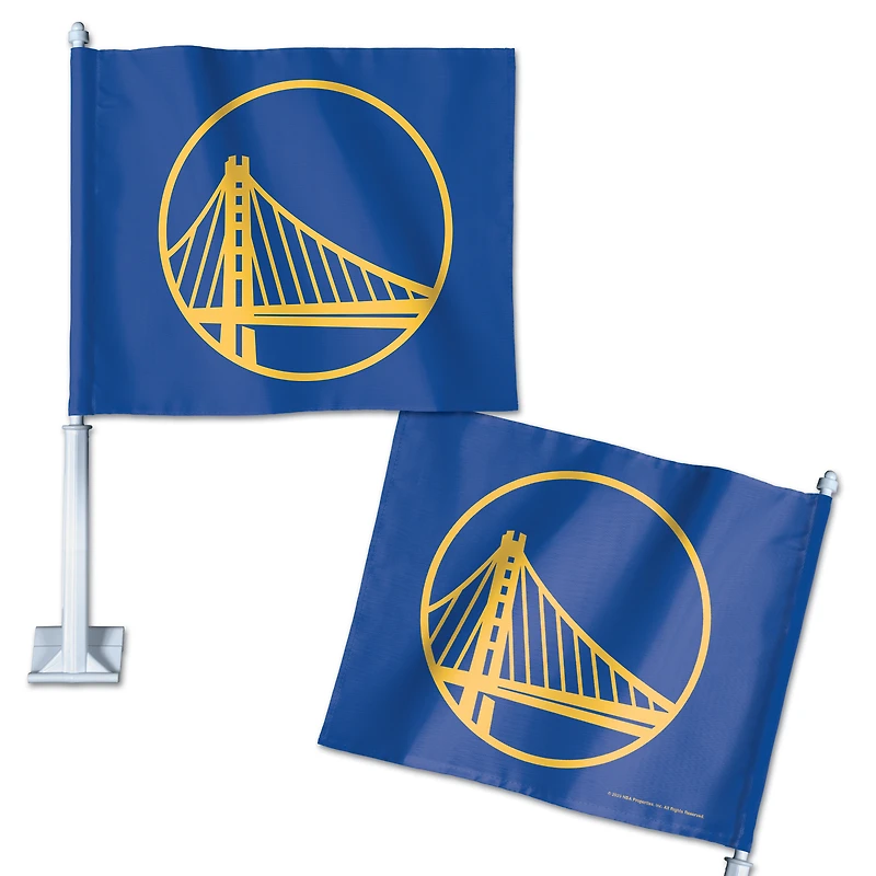WinCraft Golden State Warriors Double-Sided Car Flag