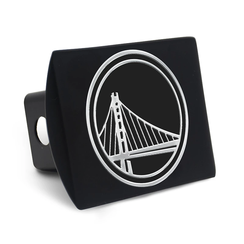 Housse d'attelage WinCraft Premium en métal chromé avec logo Golden State Warriors