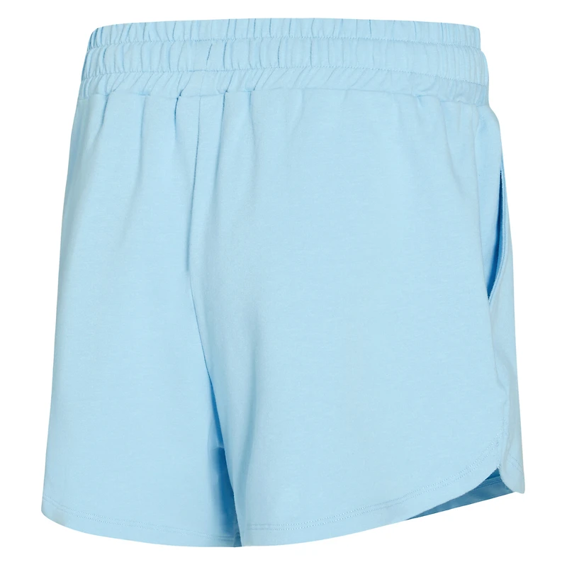 Ensemble haut à manches longues et short bleu clair Elevation Tri-Blend pour femme Concepts Sport Golden State Warriors