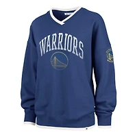 Sweat-shirt oversize pour femme Golden State Warriors Rise Wax Pack Daze '80s Blue '47