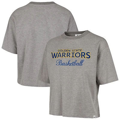 T-shirt court gris « 47 Golden State Warriors Pivot Drop Needle » pour femme