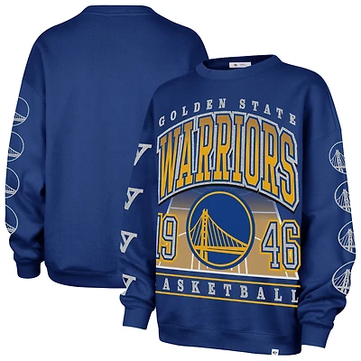 Sweat-shirt surdimensionné « 47 Royal Golden State Warriors Go Big » pour femme