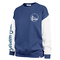 Women's '47 Royal Golden State Warriors Plus Oversized Rise Andie Pullover Sweatshirt