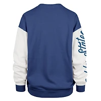 Women's '47 Royal Golden State Warriors Plus Oversized Rise Andie Pullover Sweatshirt