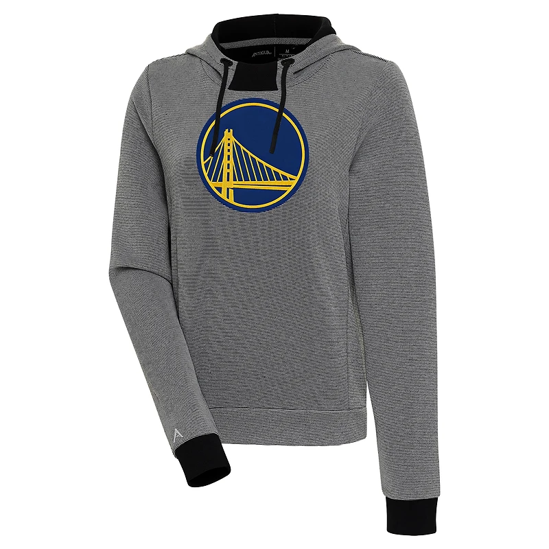 Sweat à capuche noir pour femme Golden State Warriors Axe Bunker Tri-Blend