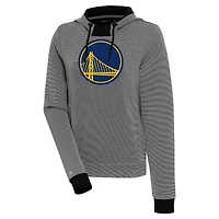 Sweat à capuche noir pour femme Golden State Warriors Axe Bunker Tri-Blend