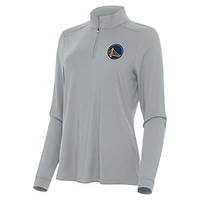 Haut zippé quart de tour Intent pour femme, gris Antigua, Golden State Warriors