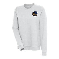 Sweat-shirt à capuche Antigua Heather Grey pour femme des Golden State Warriors