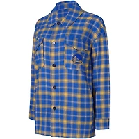 COL WARIOR ROYAL GOLD WOMENS FA23 BOYFRIEND NIGHTSHIRT SHRLADL-S