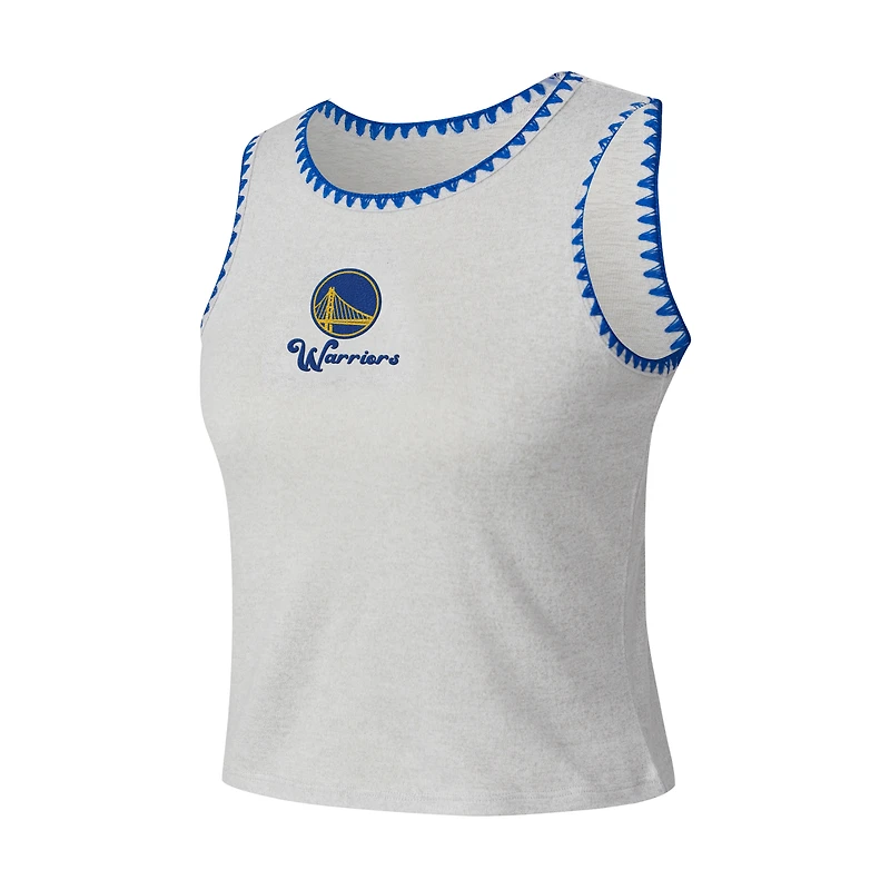 Débardeur en maille hacci Neptune gris Golden State Warriors de Concepts Sport pour femme