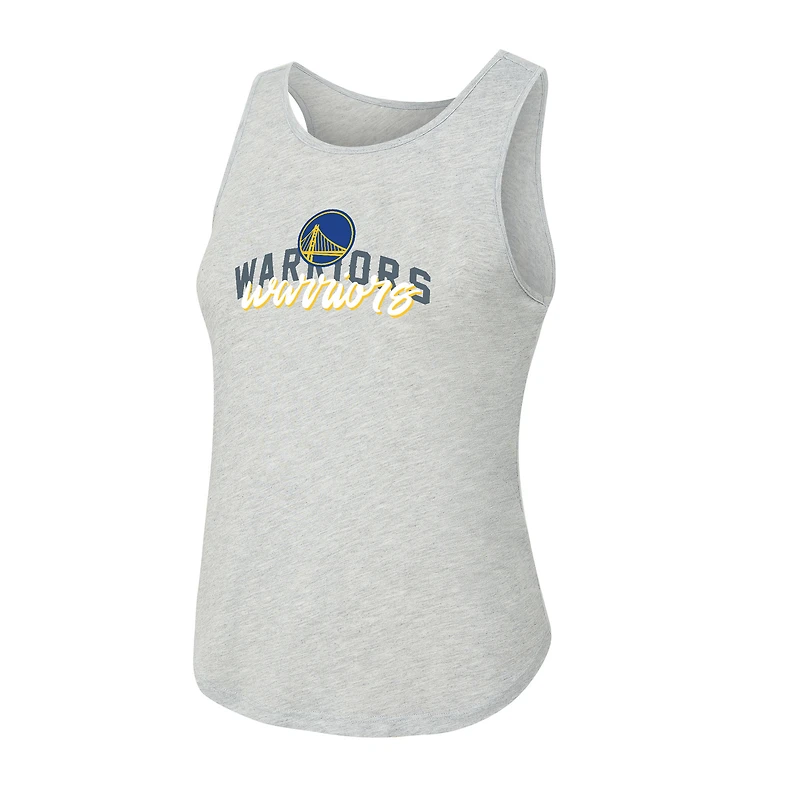 Women's Concepts Sport Royal/Heather Gray Golden State Warriors Regulate Tank & Pant Set