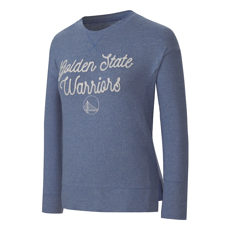 T-shirt à manches longues Concepts Sport Royal Golden State Warriors Rigor pour femme