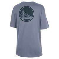 Women's Jordan Brand  Ash Golden State Warriors Courtside Statement Edition Boyfriend T-Shirt