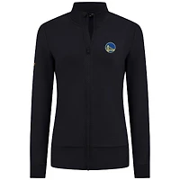 Veste zippée intégrale noire pour femme Levelwear Golden State Warriors Shine