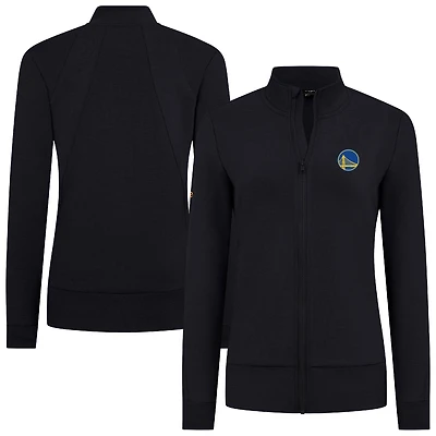 Veste zippée intégrale noire pour femme Levelwear Golden State Warriors Shine