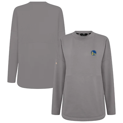 Women's Levelwear Gray Golden State Warriors Beaudry Pullover Sweatshirt
