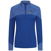 Haut à glissière quart de tour rayures classiques Levelwear Royal Golden State Warriors pour femme