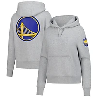 Women's Lolë  Gray Golden State Warriors Icon Pullover Hoodie