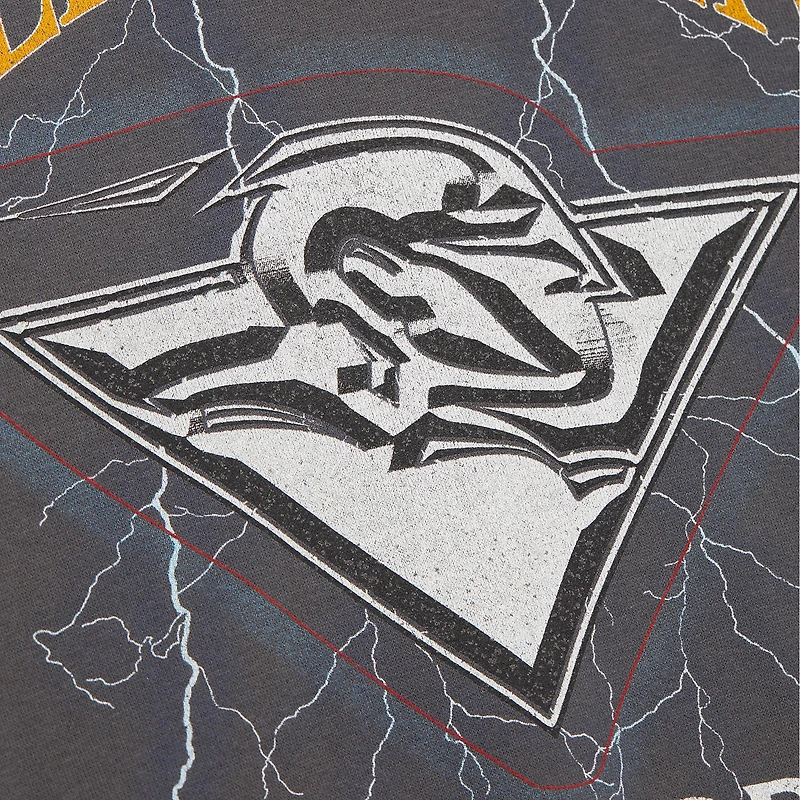 Sweat-shirt léger noir pour femme Mitchell & Ness Golden State Warriors Hardwood Classics