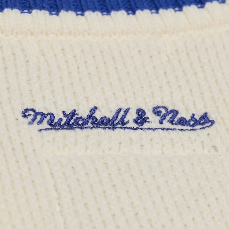 Gilet sans manches Mitchell & Ness crème Golden State Warriors Retro Roots pour femme