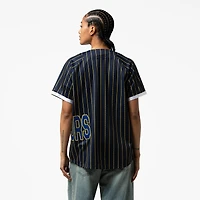 Women's Mitchell & Ness x DANNIJO  Blue Golden State Warriors Fashion Baseball Jersey