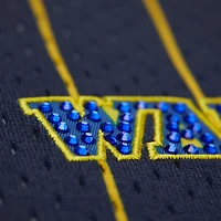 Women's Mitchell & Ness x DANNIJO  Blue Golden State Warriors Fashion Baseball Jersey