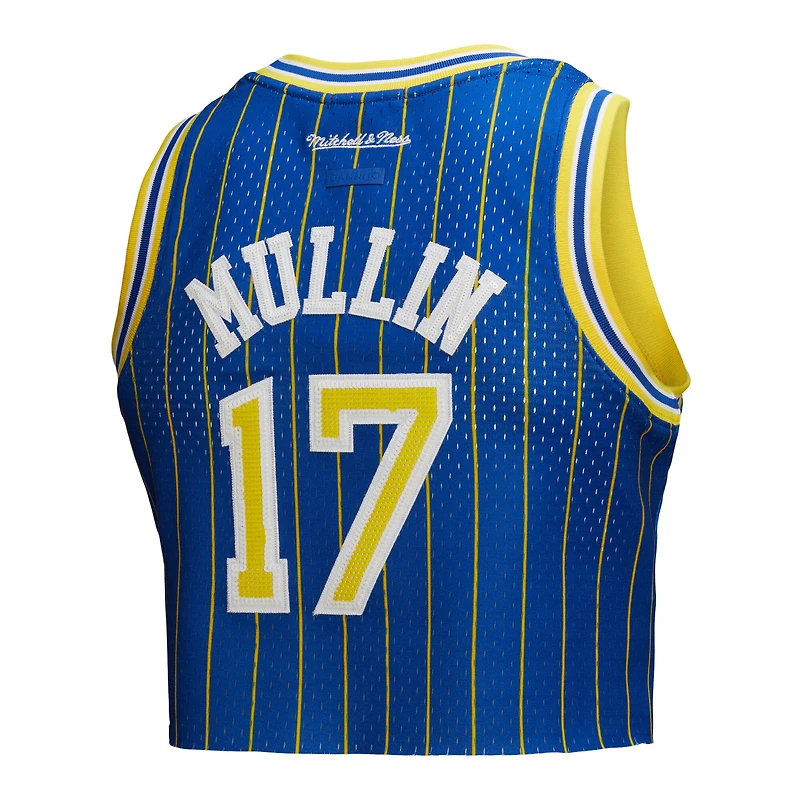 Maillot de basket-ball court tendance pour femme Mitchell & Ness x DANNIJO Chris Mullin Royal Golden State Warriors