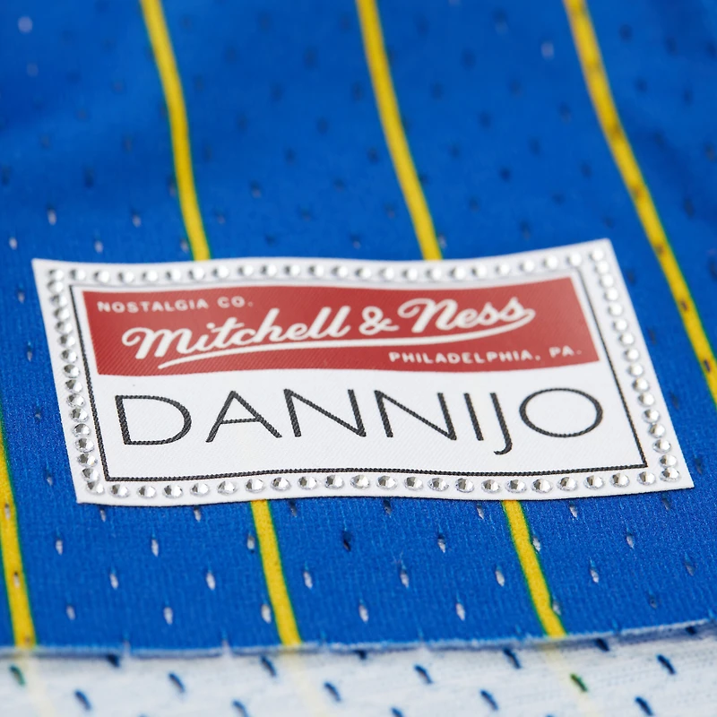 Maillot de basket-ball court tendance pour femme Mitchell & Ness x DANNIJO Chris Mullin Royal Golden State Warriors