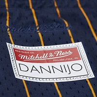 Jupe micro bleu marine pour femme Mitchell & Ness x DANNIJO des Golden State Warriors