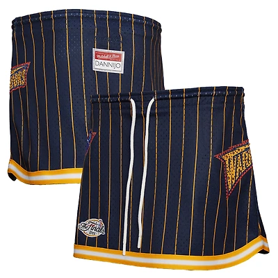 Women's Mitchell & Ness x DANNIJO  Navy Golden State Warriors Micro Skirt