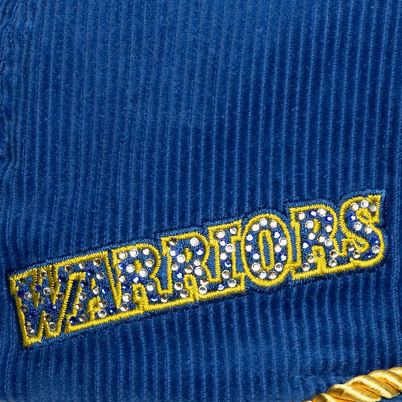 Women's Mitchell & Ness x DANNIJO Royal Golden State Warriors Deadstock Cord Snapback Hat