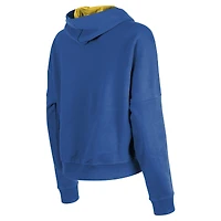 Women's New Era Royal Golden State Warriors Boxy Pullover Hoodie