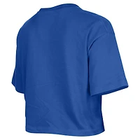 T-shirt court oversize à manches courtes Golden State Warriors Royal New Era pour femme