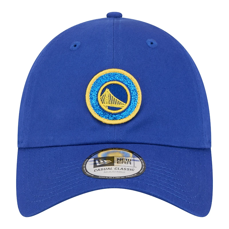 Women's New Era Royal Golden State Warriors Sparkle Casual Classic Adjustable Hat