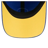 Casquette New Era Royal Golden State Warriors Sparkle pour femme, style classique décontracté et ajustable