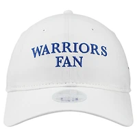 Women's New Era White Golden State Warriors Team Fan 9TWENTY Adjustable Hat
