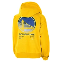 Sweat à capuche Nike Gold Golden State Warriors Courtside Standard Issue Performance pour femme