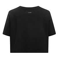 Women's Pro Standard Black Golden State Warriors Holiday Glam Boxy T-Shirt