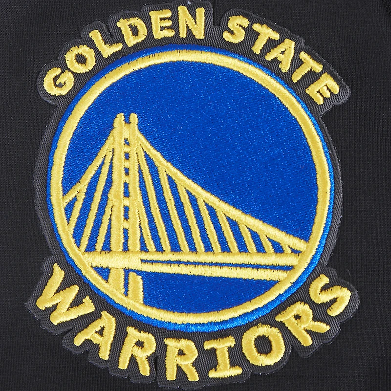 Women's Pro Standard Black Golden State Warriors Jewels Boxy Cropped T-Shirt