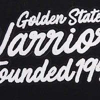 Women's Pro Standard Black Golden State Warriors Paint The City Cropped Pullover Sweatshirt