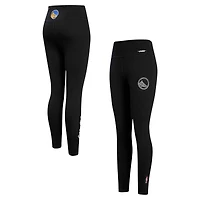 Women's Pro Standard Black Golden State Warriors Paint the City Tri-Blend Jersey Leggings