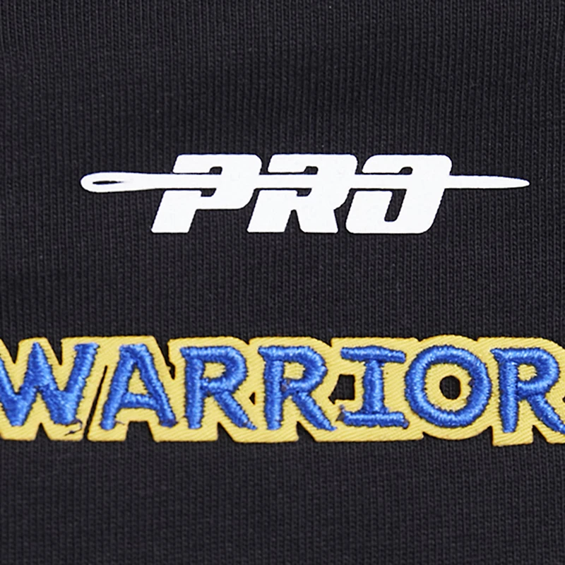 T-shirt petit ami Pro Standard noir Golden State Warriors Script pour femmes