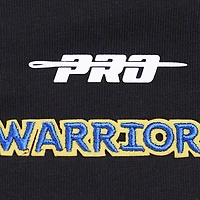 T-shirt petit ami Pro Standard noir Golden State Warriors Script pour femmes