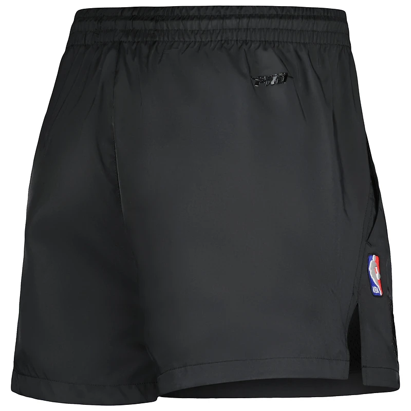 Short tissé Pro Standard noir Golden State Warriors Script pour femme
