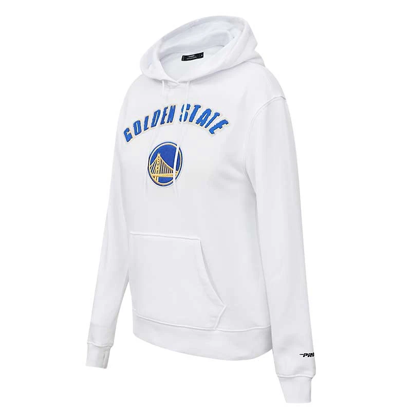Golden State Warriors Classic Pro Standard blanc pour femme - Chandail à capuchon