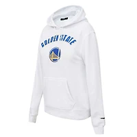 Golden State Warriors Classic Pro Standard blanc pour femme - Chandail à capuchon