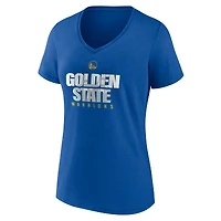 Women's  Royal Golden State Warriors Pick and Roll Coverage V-Neck T-Shirt