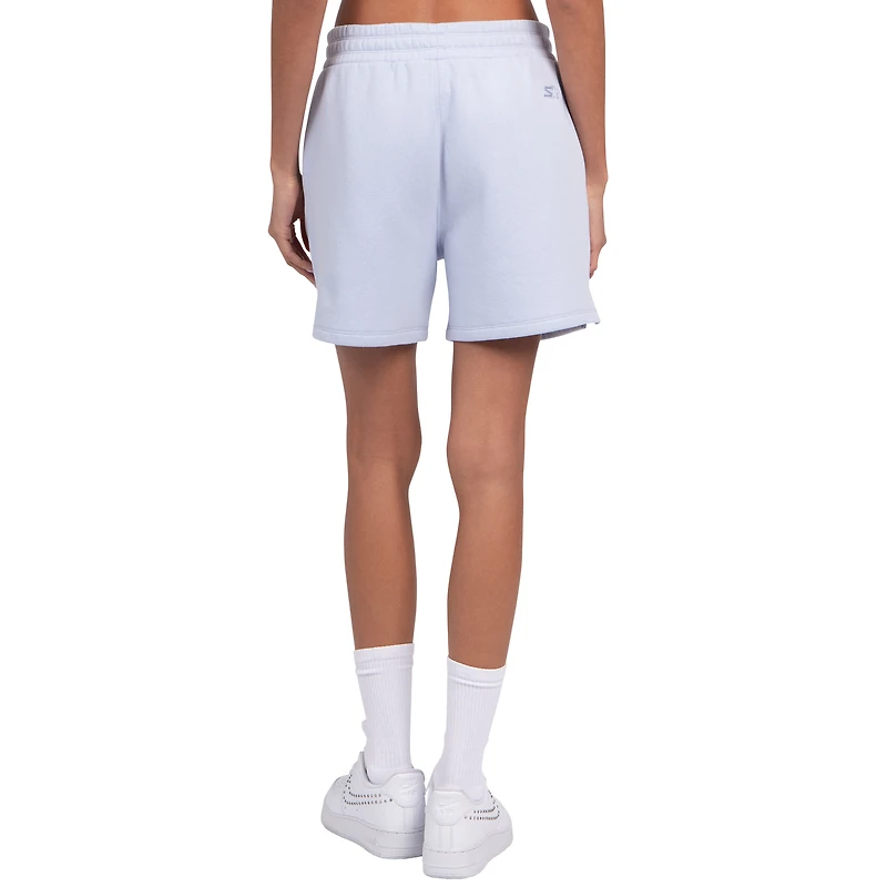 Women's Starter Blue Golden State Warriors Pastel High Waisted Shorts