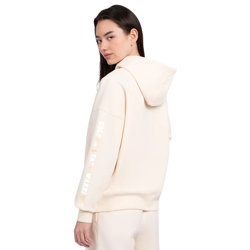 Sweat à capuche décontracté pastel Golden State Warriors Starter Cream pour femme